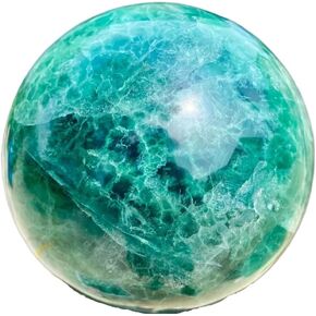 1 قطعة 900-1000 جرام كرات الفلوريت الأخضر خام الكوارتز الكريستال in Kuwait