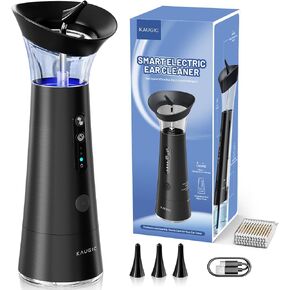 إزالة شمع الأذن مع خزان النفايات من قطعة واحدة ، FSA-HSA ، نظافة الأذن تعمل بالمياه ، مجموعة تنظيف الأذن الكهربائية مع مستشعر درجة حرارة الماء ، نظام الري في الأذن ، الأسود in Kuwait