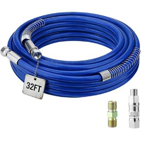 خرطوم رش طلاء بدون هواء بطول 32 قدمًا، خرطوم بديل عالي الضغط 1/4 بوصة 8500 رطل لكل بوصة مربعة مع موصل ومفصل دوار، لآلة رش جراكو تيتان بدون هواء in Kuwait