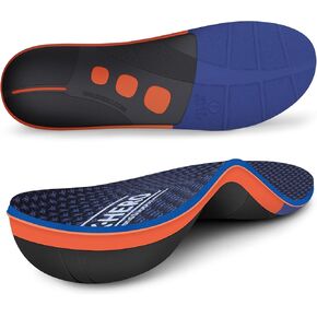 WalkHero Plantar Fasciitis Insoles - Arch Support Inserts for Men Women, Orthotic Insoles for Arch Pain Relief, Reduce Muscle Fatigue Mens 6-6.5 | Womens 8-8.5 in Kuwait