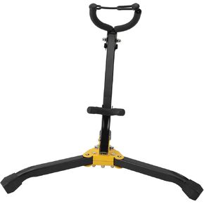 Folding Saxophone Stand, Adjustable Alto Tenor Sax Holder Rack with Soft Pads and Chain Lock, Portable Metal Tripod Base for Studio Display or On - the - Go Use in Kuwait