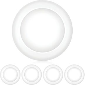 PARMIDA (12 حزمة) 5/6 بوصة ضوء قرص LED قابل للتعتيم سطح فلوش جبل 15 وات، مدرج في قائمة UL، مصابيح السقف التحديثية المريحة، نجمة الطاقة، يتم تركيبها في صندوق التوصيل أو العلبة المريحة، 1050 لومن - 5000 كلفن in Kuwait