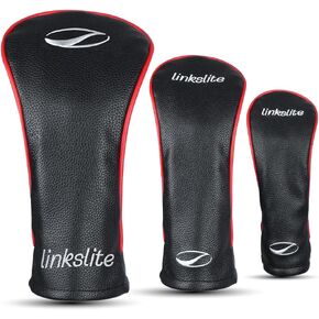 Golf Headcovers Set of 3 Driver, Fairway, Hybrid Waterproof PU Leather Scratch‑Resistant Plush Lining, Premium Gift Box in Kuwait