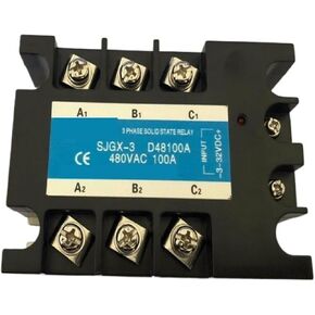 25A 40A 60A 100A 3 المرحلة تتابع الحالة الصلبة SSR-100 DC إلى AC ثلاثة Rele (40A) in Kuwait
