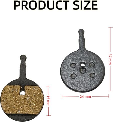 2PCS Resin E-Bike Brake Pads for Jetson Bolt Pro/DYU D1F D2F D3F Electric Bike, Whisper-Quiet & Low-Dust, Front Rear Dics Brake Pads, Ebike Replacement Parts Accessories in Kuwait