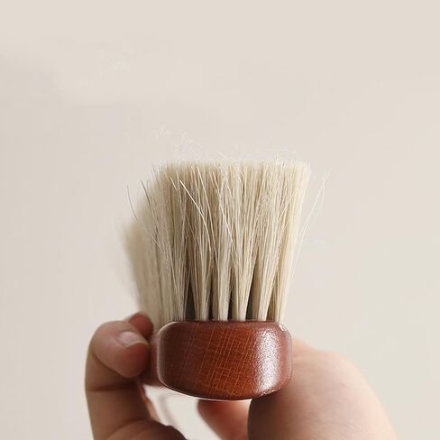 قطعة واحدة من فرشاة يد كبيرة من شعر الحصان بشعيرات ناعمة، فرش تنظيف للاستخدام المنزلي، فرشاة مكنسة للغبار، فرش مقعد من شعر الحصان بطول 13.3 بوصة مع مقبض من خشب الزان in Kuwait