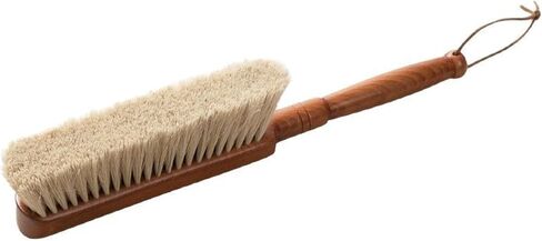 قطعة واحدة من فرشاة يد كبيرة من شعر الحصان بشعيرات ناعمة، فرش تنظيف للاستخدام المنزلي، فرشاة مكنسة للغبار، فرش مقعد من شعر الحصان بطول 13.3 بوصة مع مقبض من خشب الزان in Kuwait