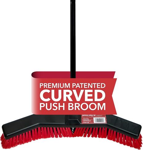 Da Vinci Shop Broom/Push Broom, Durable, Large, Lightweight, for Sweeping Kitchens, Patios, Garages, Shops, Tile, Large Areas, Wood Floors - Great for Debris, Handles & Efficient Sweeping in Kuwait