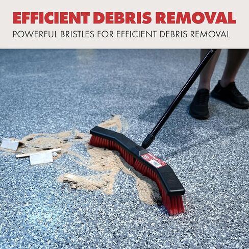 Da Vinci Shop Broom/Push Broom, Durable, Large, Lightweight, for Sweeping Kitchens, Patios, Garages, Shops, Tile, Large Areas, Wood Floors - Great for Debris, Handles & Efficient Sweeping in Kuwait