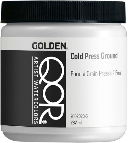 QoR Watercolor Cold Press Ground by GOLDEN, 8 oz. Jar, Professional Mediums and Grounds in Kuwait
