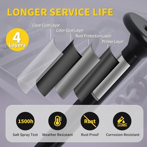 مسامير خشبية هيكلية #14 × 2-7/8 بوصة 55 قطعة، FIXLINK رأس غاطس مسطح T30 نجمة محرك، براغي سطح خارجي شديدة التحمل، مقاومة للصدأ للأخشاب/التأطير/المناظر الطبيعية، أسود in Kuwait