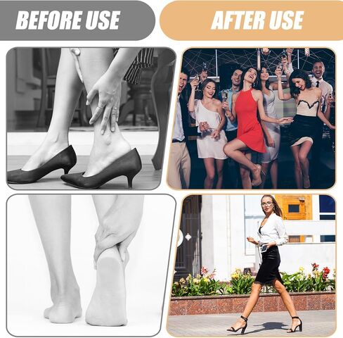 Newcotte 24 Pcs Heel Cushion Grips for Loose Shoes - Non-Slip Heels Cushion Inserts to Stop Heel Slipping, Prevent Blisters, Enhance Comfort for Sandals, Slingbacks, Dress Shoes, Women Men Shoe in Saudi Arabia