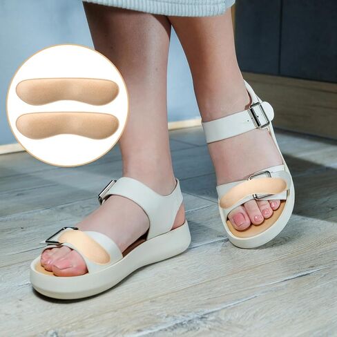 Newcotte 24 Pcs Heel Cushion Grips for Loose Shoes - Non-Slip Heels Cushion Inserts to Stop Heel Slipping, Prevent Blisters, Enhance Comfort for Sandals, Slingbacks, Dress Shoes, Women Men Shoe in Saudi Arabia