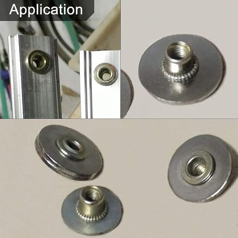 غسالات Qinlu-100 قطعة من صواميل البرشام الملولبة المصنوعة من الفولاذ المقاوم للصدأ إدراج مسامير غطاء الجوز M3 M4 M5 M6 M8 DIY، لإصلاح المصانع in Kuwait