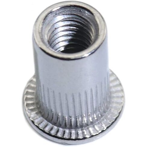 غسالات Qinlu-100 قطعة من صواميل البرشام الملولبة المصنوعة من الفولاذ المقاوم للصدأ إدراج مسامير غطاء الجوز M3 M4 M5 M6 M8 DIY، لإصلاح المصانع in Kuwait