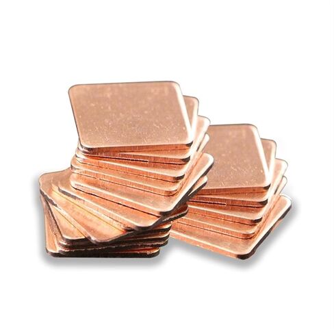 Qinlu-Washers Thickness 0.3/0.4/0.5/0.8/1MM Heatsink Copper Shim Thermal Pads Copper Plate, 15x15MM, 50PCS/LOT, for Factories Repair(0.8mm) in Saudi Arabia