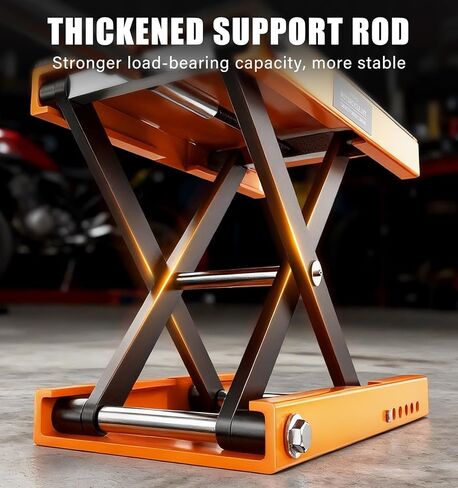 500KG Heavy Duty Motorcycle Scissor Lift, 150% Capacity 85mm-350mm Lift Range, Portable Maintenance Lift Table for Motorcycle, ATV, Scooter, Dirt Bike, with Optional Accessories in Saudi Arabia
