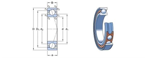 1 قطعة 71810 71810CD P4 7810 50X65X7 رقيقة الجدران مصغرة محامل الاتصال الزاوي سرعة المغزل محامل in Saudi Arabia