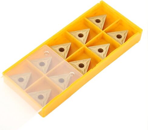 Acouto 10Pcs HighQuality Triangular CNC Inserts DoubleSided for Steel SemiFinishing and Roughing R0.4/R0.8) (T9125-160404 (.4)) in Saudi Arabia