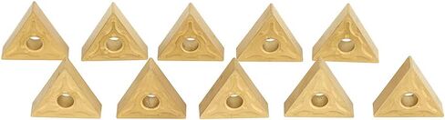 Acouto 10Pcs HighQuality Triangular CNC Inserts DoubleSided for Steel SemiFinishing and Roughing R0.4/R0.8) (T9125-160404 (.4)) in Saudi Arabia
