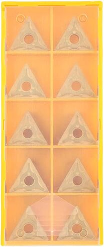 Acouto 10Pcs HighQuality Triangular CNC Inserts DoubleSided for Steel SemiFinishing and Roughing R0.4/R0.8) (T9125-160404 (.4)) in Saudi Arabia