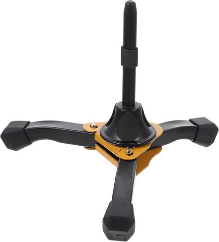 Baluue Tripod Flute Clarinet Stand with Yellow Base, Portable Flute Holder Support for Woodwind Instruments, Reliable Clarinet Bracket Suitable for Home and Stage Use in Saudi Arabia