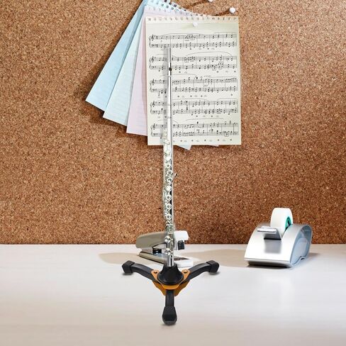 Baluue Tripod Flute Clarinet Stand with Yellow Base, Portable Flute Holder Support for Woodwind Instruments, Reliable Clarinet Bracket Suitable for Home and Stage Use in Saudi Arabia