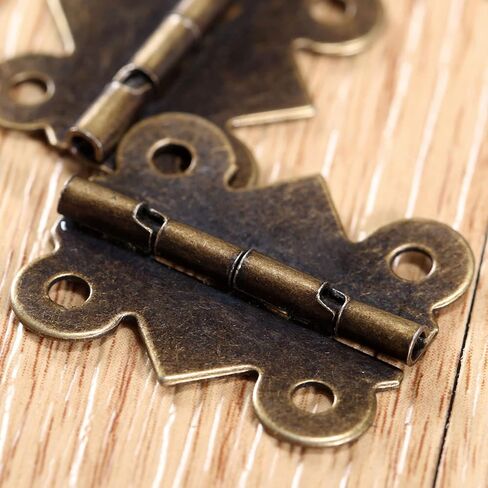 20 Pcs Hinges with Screws Style Butt Iron Hinge Antique Bronze Vintage Wooden Jewelry Box Wine Case 25 * 20mm in Saudi Arabia