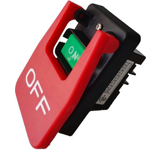Industrial On Off Push Button Switch Start Stop Pushbutton Switches Large Paddle Switch for Beach Table Saw 20A-35A HY 56,220V Single Phase 380V Three Phase (380V) in Kuwait