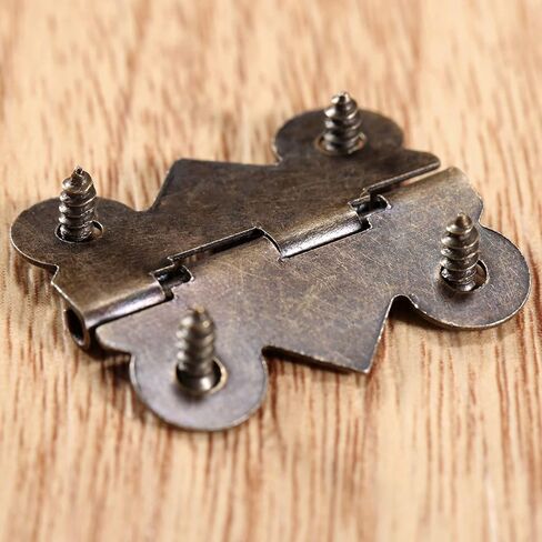 20 Pcs Hinges with Screws Style Butt Iron Hinge Antique Bronze Vintage Wooden Jewelry Box Wine Case 25 * 20mm in Saudi Arabia