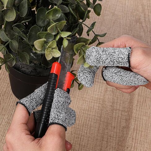 COMNICO Cut Resistant Finger Cots Protector Breathable Finger Sleeve Protectors Reusable Fingers Guards Covers Fingers Thumb Protector Gloves for Kitchen Garden Sculpture Work 32 PCS in Saudi Arabia