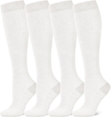 جوارب ضغط قطنية من Breslatte للنساء والرجال 8-15 مم زئبقي مريح وخفيف للركبة وواسع وواسع ويدعم أثناء السفر والحمل in Kuwait