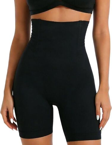 Women's Shapewear Shorts High Waisted Tummy Control Seamless Butt Lifter Shorts Ribbed Knit for Spring Summer in Saudi Arabia