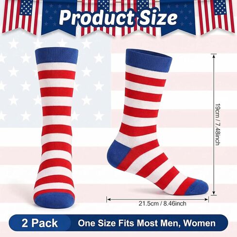 جوارب مخططة للنساء والرجال جوارب قطنية كلاسيكية باللونين الأحمر والأبيض والأزرق هدية للرجال والنساء in Kuwait