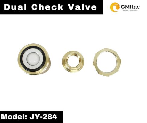 CMI Inc 3/4 inch Dual Check Valve, 3/4" X 3/4" FNPT, Water Backflow Preventer, Spring-Loaded Brass Double Check Valve Assembly,for RV, Garden Hose, Outdoor Faucet,Boiler,Lead-Free Union in Saudi Arabia
