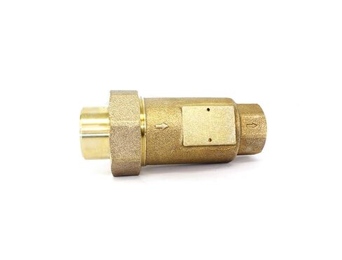CMI Inc 3/4 inch Dual Check Valve, 3/4" X 3/4" FNPT, Water Backflow Preventer, Spring-Loaded Brass Double Check Valve Assembly,for RV, Garden Hose, Outdoor Faucet,Boiler,Lead-Free Union in Saudi Arabia