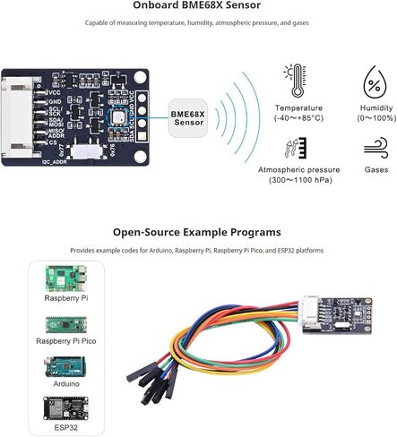 BME680 Environmental Sensor - Temperature Humidity Pressure Gas Sensor with SPI/I2C, High-Precision Air Quality Monitor for Arduino & Raspberry Pi in Saudi Arabia