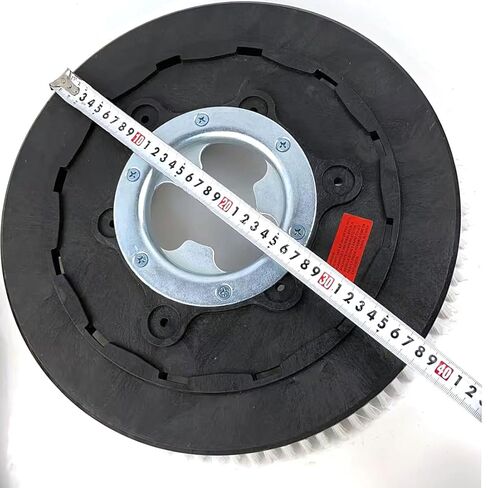 فرشاة تنظيف دوارة تجارية عالمية قطعة واحدة بقطر 15 بوصة تناسب ماكينة تنظيف الأرضيات مقاس 15 بوصة - فرشاة متوسطة (38 سم) باللون الأبيض in Kuwait