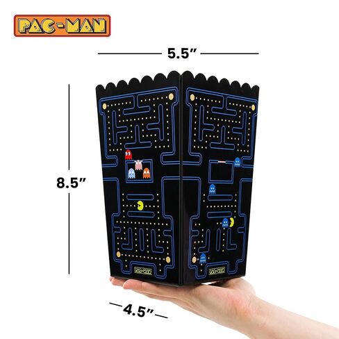 PAC-MAN Maze Popcorn Storage Bucket Containers, Set of 2 | 8.5 Inches Tall in Saudi Arabia