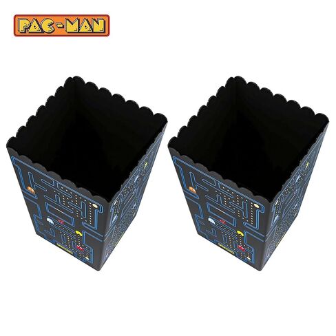 PAC-MAN Maze Popcorn Storage Bucket Containers, Set of 2 | 8.5 Inches Tall in Saudi Arabia