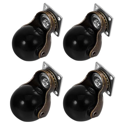 Ciieeo 4 قطع 2 بوصة عجلات كروية دوارة شديدة التحمل عجلات أثاث متوافقة مع دوران هادئ لخزانة طاولة القهوة وعربة العربة الطبية in Kuwait