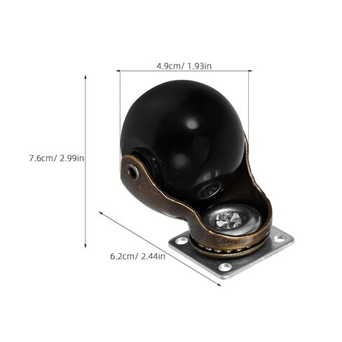 Ciieeo 4 قطع 2 بوصة عجلات كروية دوارة شديدة التحمل عجلات أثاث متوافقة مع دوران هادئ لخزانة طاولة القهوة وعربة العربة الطبية in Kuwait