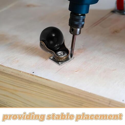 Ciieeo 4 قطع 2 بوصة عجلات كروية دوارة شديدة التحمل عجلات أثاث متوافقة مع دوران هادئ لخزانة طاولة القهوة وعربة العربة الطبية in Kuwait