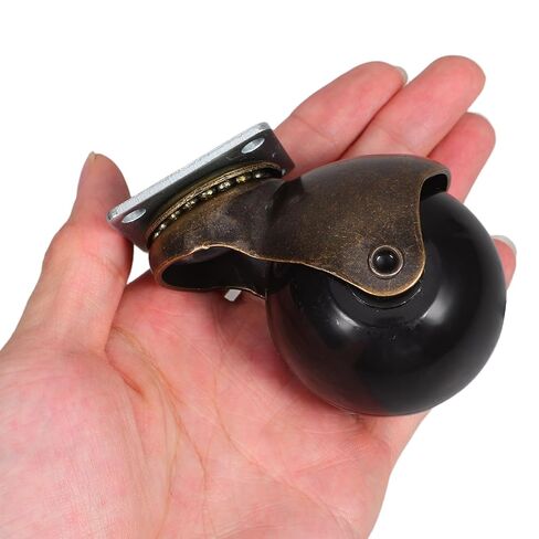 Ciieeo 4 قطع 2 بوصة عجلات كروية دوارة شديدة التحمل عجلات أثاث متوافقة مع دوران هادئ لخزانة طاولة القهوة وعربة العربة الطبية in Kuwait