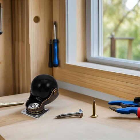 Ciieeo 4 قطع 2 بوصة عجلات كروية دوارة شديدة التحمل عجلات أثاث متوافقة مع دوران هادئ لخزانة طاولة القهوة وعربة العربة الطبية in Kuwait