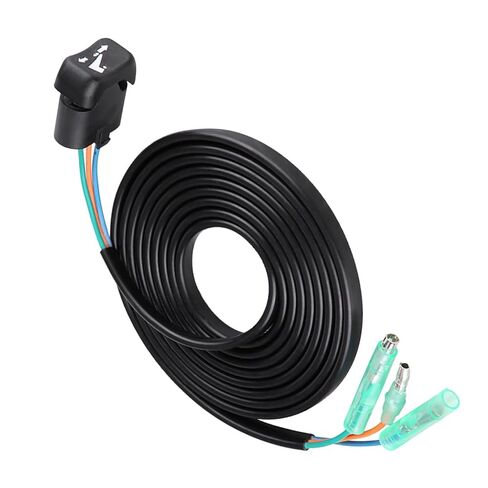 CHICIRIS Fit for 704 Trim & Tilt Switch Assembly Premium Quality for Easy Installation Compatible Fit for 704 Single Engine Control Handle, Black Material, 2.2m Cable Length in Saudi Arabia