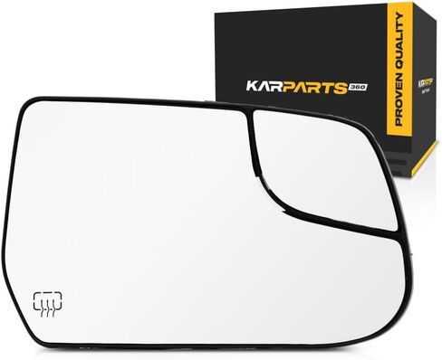 For Chevy Equinox 2010 11 12 13 14 15 16 2017 Mirror Glass Driver Side | Heated | w/Backing Plate and Blind Spot Glass | Flat Glass Type | Replacement For 20873491 in Kuwait
