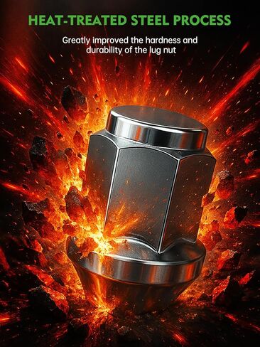 AUTOPTIM M12X1.5 OEM Lug Nuts - Replacement for Honda Accord Civic HR-V Element Acura ILX TSX Factory Style Wheel, Radius Mag Seat with Detachable Plastic Washer Tire Lug Nuts in Kuwait