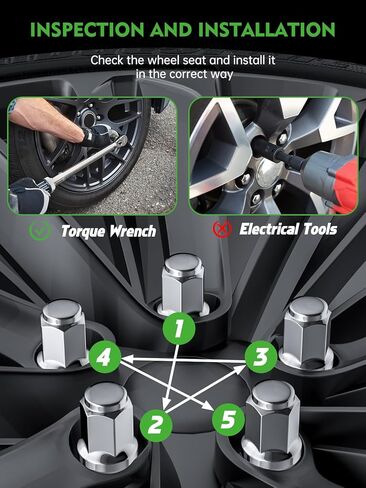 AUTOPTIM M12X1.5 OEM Lug Nuts - Replacement for Honda Accord Civic HR-V Element Acura ILX TSX Factory Style Wheel, Radius Mag Seat with Detachable Plastic Washer Tire Lug Nuts in Kuwait