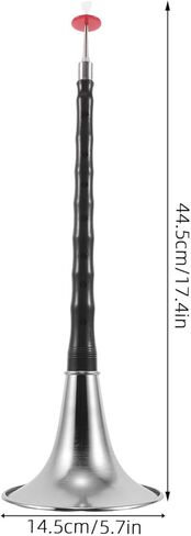 Alipis D Key Traditional Chinese Suona Wind Instrument for Beginners, Resin Abs Body with Silver-plated Ebony Bell, Corrosion and Crack Resistant Folk Woodwind for Cultural Events in Saudi Arabia